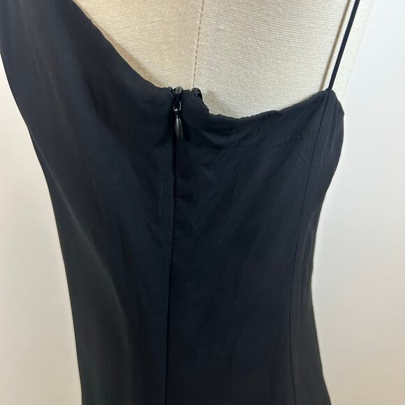 ZARA New Limited Edition LONG CONTRAST BLACK Dress Women’s Size M - Picture 7 of 12